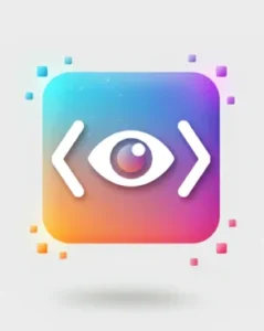 3D icon of code brackets/H1 tag for title and metadata structure review by an SEO consultant.